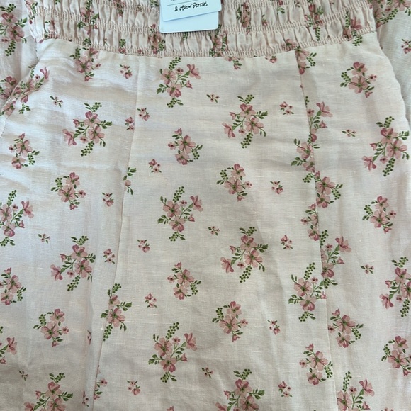 & other stories linen floral dress - Picture 7 of 8